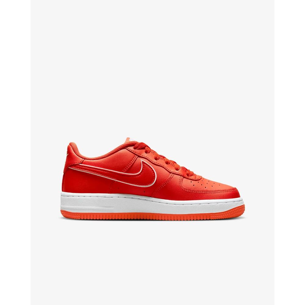 Nike Air Force 1 Low LV8 GS Picante Red White DX5805 600 - SIZE 6Y / 7.5 WOMENS - Picture 4 of 8